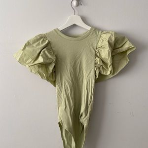 Zara big sleeve bodysuit